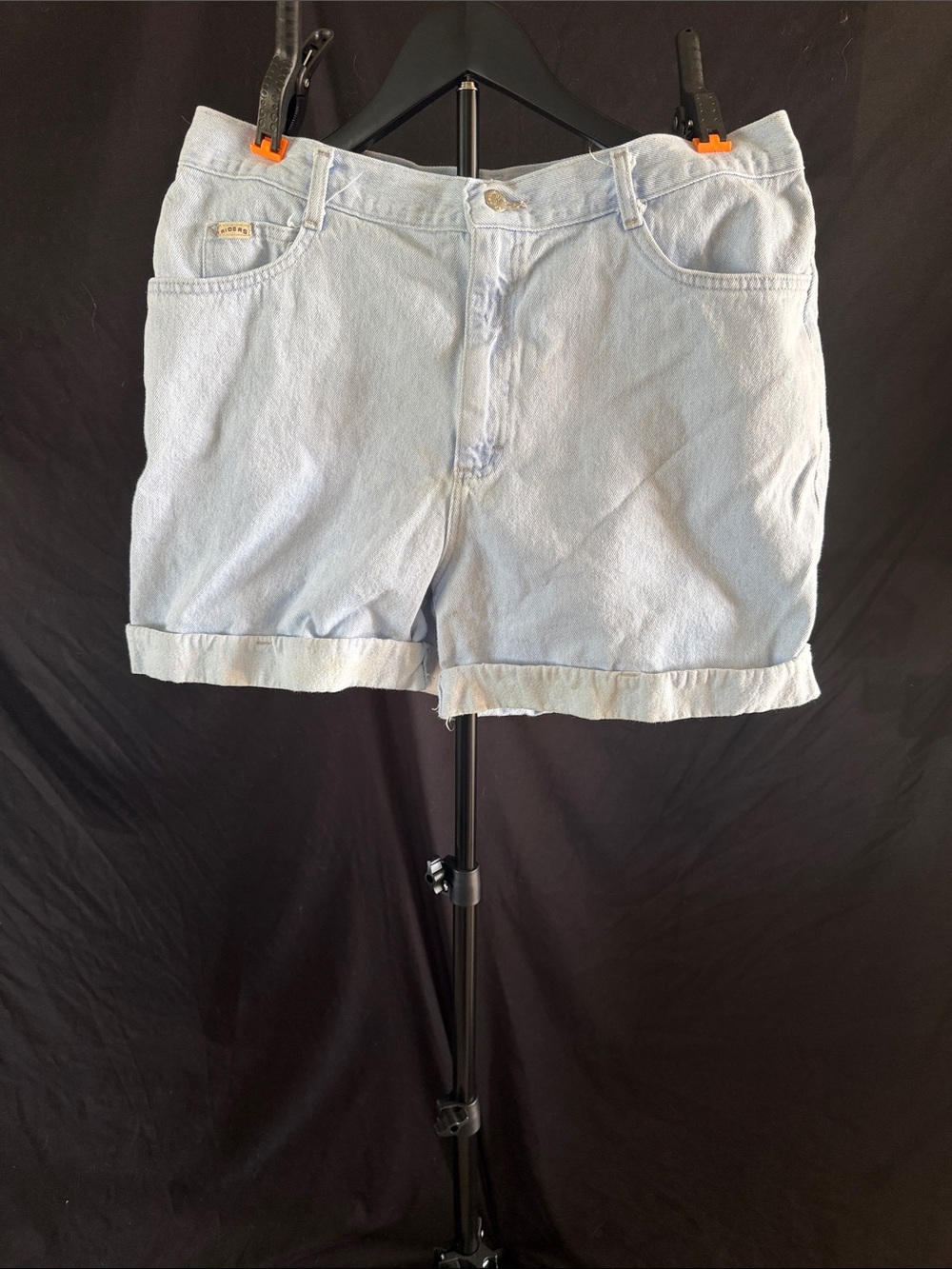 Riders by Lee Light Blue Cuffed Denim Shorts